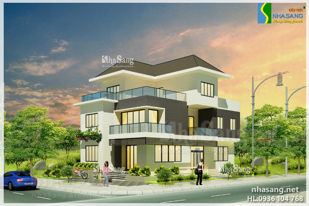 mẫu thiết kế biệt thự tân cổ điển 3 tầng đẹp